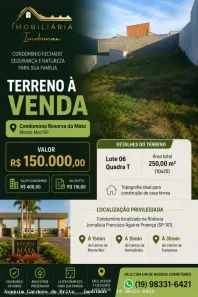 Lote/Terreno à venda, 250m² no Jardim Itapoan, Monte Mor