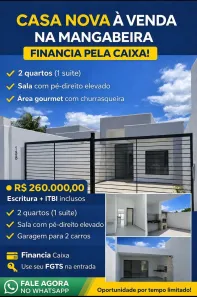 Casa com 2 Quartos à venda, 69m² no Mangabeira, Feira de Santana