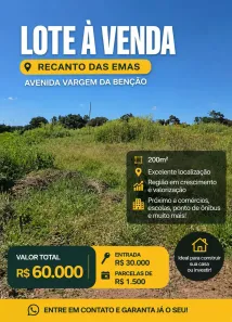 Lote/Terreno à venda, 200m² no Recanto das Emas, Brasília