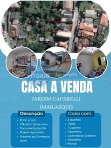 Casa com 2 Quartos à venda, 92m² no Jardim Caparelli (Mailasqui), São Roque