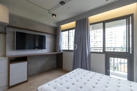 Apartamento com 1 Quarto para alugar, 25m² no Santo Amaro, São Paulo