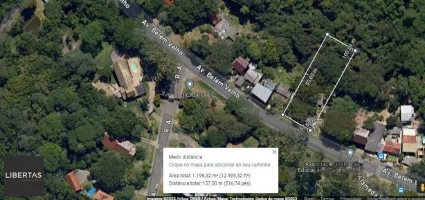 Lote/Terreno à venda, 1188m² no Vila Nova, Porto Alegre