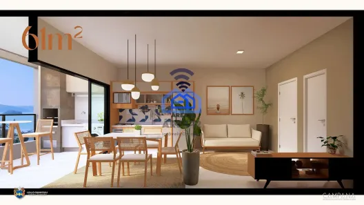 Apartamento com 2 Quartos à venda, 61m² no Jardim do Sol, Caraguatatuba