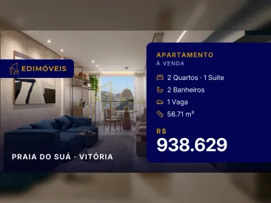 Apartamento com 2 Quartos à venda, 58m² no Praia do Suá, Vitória