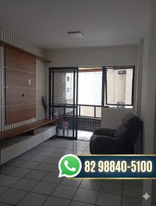 Apartamento com 3 Quartos para alugar, 75m² no Ponta Verde, Maceió