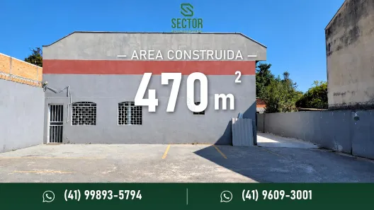 Galpão/Depósito/Armazém para alugar, 470m² no Boqueirão, Curitiba