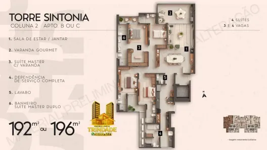 Apartamento com 4 Quartos à venda, 196m² no Calhau, São Luís