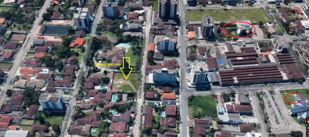 Lote/Terreno à venda, 1935m² no América, Joinville