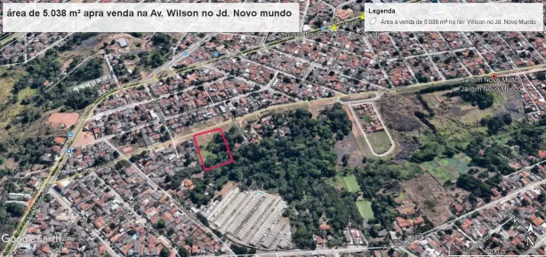 Lote/Terreno à venda, 5038m² no Jardim Novo Mundo, Goiânia