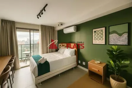 Apartamento com 1 Quarto à venda, 25m² no Santo Amaro, São Paulo