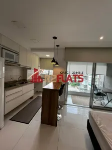 Apartamento com 1 Quarto para alugar, 35m² no Cidade Monções, São Paulo