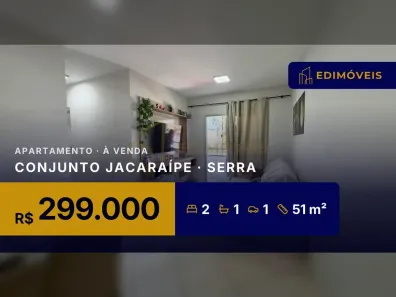 Apartamento com 2 Quartos à venda, 51m² no Conjunto Jacaraípe, Serra