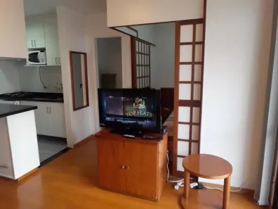 Flat com 1 Quarto para alugar, 35m² no Moema, São Paulo