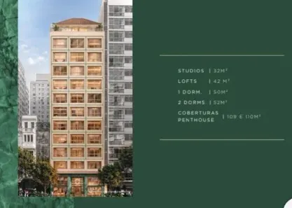Apartamento com 1 Quarto à venda, 32m² no República, São Paulo