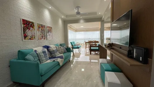 Apartamento com 2 Quartos à venda, 77m² no Loteamento João Batista Julião, Guarujá