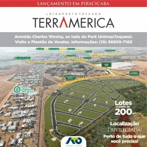 Lote/Terreno à venda, 200m² no Taquaral, Piracicaba