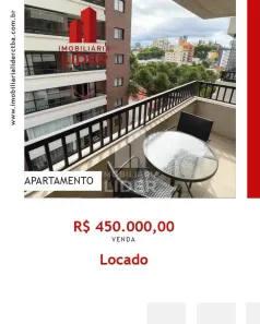 Apartamento com 1 Quarto à venda, 45m² no Mercês, Curitiba