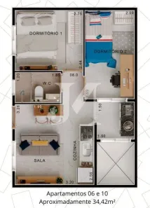 Apartamento com 2 Quartos à venda, 34m² no Vila Ema, São Paulo