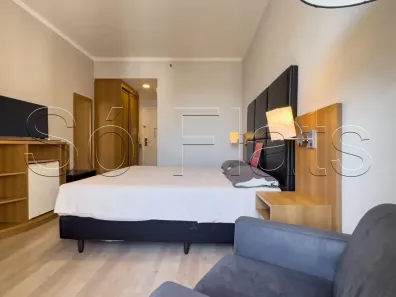 Flat com 1 Quarto para alugar, 26m² no Indianópolis, São Paulo