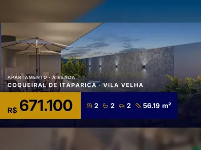 Apartamento com 2 Quartos à venda, 56m² no Coqueiral de Itaparica, Vila Velha