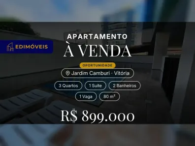 Apartamento com 3 Quartos à venda, 80m² no Jardim Camburi, Vitória