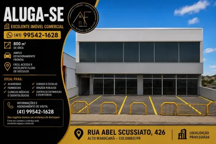Ponto Comercial para alugar, 800m² no Atuba, Colombo
