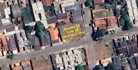Lote/Terreno à venda, 513m² no Setor Monte Azul, Senador Canedo