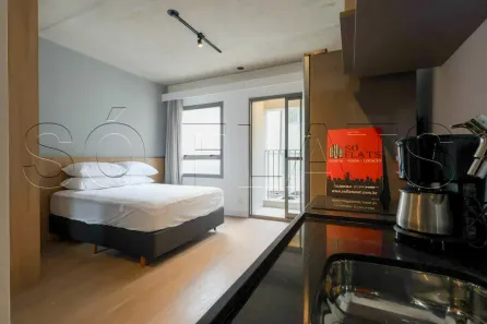 Flat com 1 Quarto para alugar, 25m² no Indianópolis, São Paulo