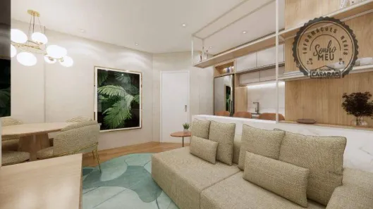Apartamento com 2 Quartos à venda, 56m² no Canto do Forte, Praia Grande
