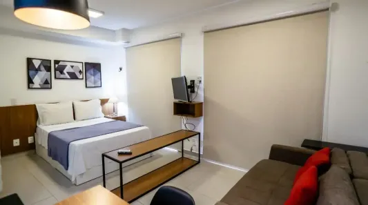 Apartamento com 1 Quarto para alugar, 33m² no Jardim Tarraf II, São José do Rio Preto