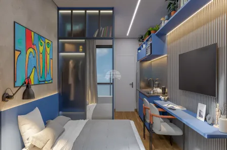 Apartamento com 1 Quarto à venda, 16m² no Bom Retiro, Curitiba