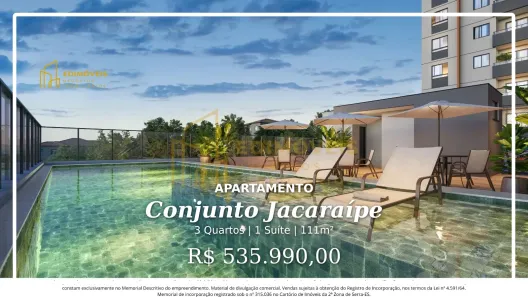 Apartamento com 3 Quartos à venda, 111m² no Conjunto Jacaraípe, Serra