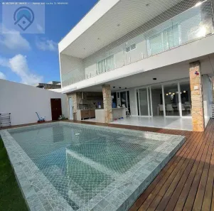 Casa de Condomínio com 3 Quartos à venda, 340m² no Alphaville (Abrantes), Camaçari