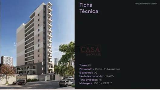 Apartamento com 2 Quartos à venda, 25m² no Chácara Califórnia, São Paulo