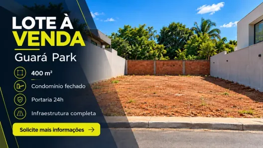 Lote/Terreno à venda, 400m² no Guará I, Brasília
