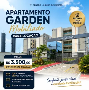 Apartamento com 2 Quartos para alugar, 70m² no Centro, Lauro de Freitas