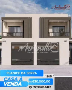 Sobrado com 3 Quartos à venda, 114m² no Planície da Serra, Serra