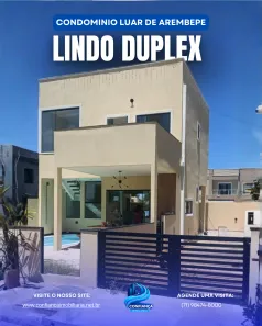 Casa de Condomínio com 3 Quartos à venda, 120m² no Arembepe (Abrantes), Camaçari