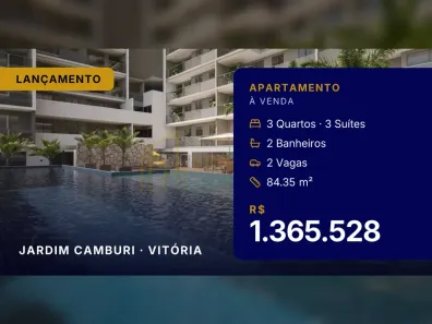 Apartamento com 3 Quartos à venda, 84m² no Jardim Camburi, Vitória