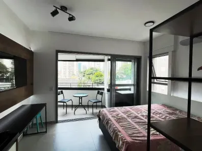 Apartamento com 1 Quarto para alugar, 25m² no Jardim das Acácias, São Paulo