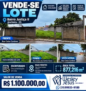 Lote/Terreno à venda, 877m² no , Anchieta