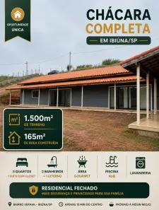 Casa de Condomínio com 2 Quartos à venda, 165m² no Recreio, Ibiúna