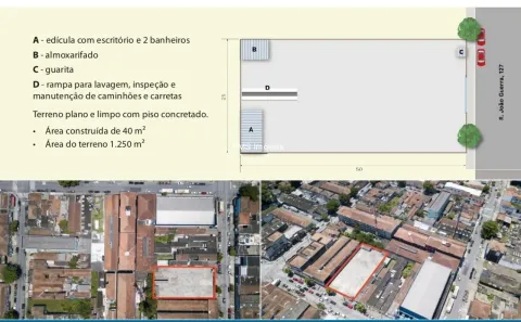 Galpão/Depósito/Armazém para alugar, 1250m² no Macuco, Santos