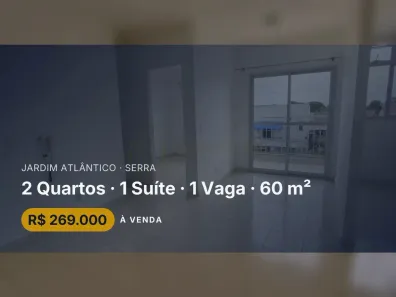 Apartamento com 2 Quartos à venda, 60m² no Jardim Atlântico, Serra