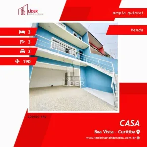 Casa com 3 Quartos à venda, 190m² no Boa Vista, Curitiba