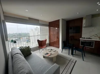 Apartamento com 1 Quarto para venda ou aluguel, 38m² no Brooklin Paulista, São Paulo