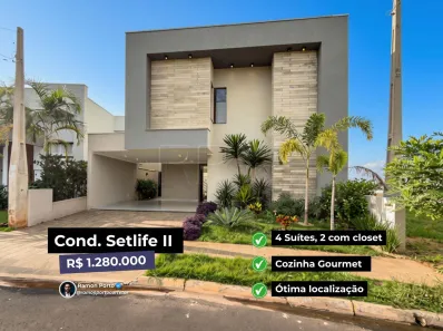 Casa de Condomínio com 4 Quartos à venda, 200m² no Setlife Mirassol, Mirassol