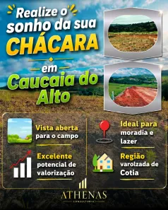 Lote/Terreno à venda, 500m² no Recreio Topázio (Caucaia do Alto), Cotia