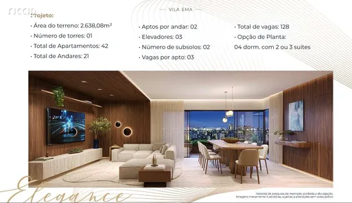 Apartamento com 4 Quartos à venda, 189m² no Vila Ema, São José dos Campos