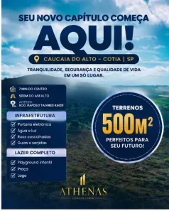 Lote/Terreno à venda, 500m² no Centro (Caucaia do Alto), Cotia